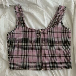 Hollister Plaid Crop